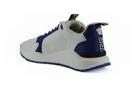 Thumbnail for Elegant Blue and White Leather Sneakers