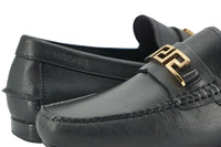 Thumbnail for Elegant Black Calf Leather Men's Loafers