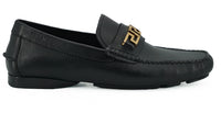 Thumbnail for Elegant Black Calf Leather Men's Loafers