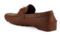 Thumbnail for Elegant Medusa-Embossed Leather Loafers