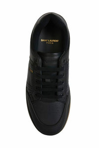 Thumbnail for Elegant Black Low-Top Leather Sneakers