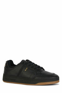 Thumbnail for Elegant Black Low-Top Leather Sneakers