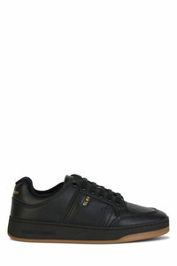 Thumbnail for Elegant Black Low-Top Leather Sneakers