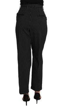 Thumbnail for Elegant Black Pinstripe Dress Pants