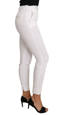 Thumbnail for Chic White Slim Dress Pants