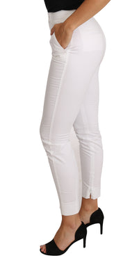 Thumbnail for Chic White Slim Dress Pants