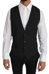Thumbnail for Elegant Slim Fit Gray Wool Vest