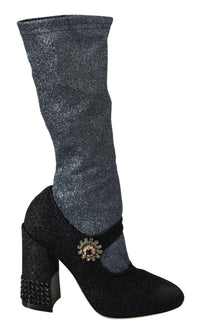 Thumbnail for Glamorous Crystal-Embellished Booties