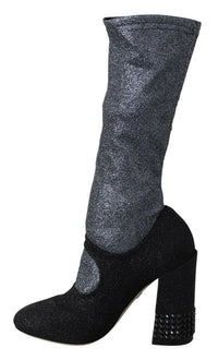 Thumbnail for Glamorous Crystal-Embellished Booties