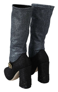 Thumbnail for Glamorous Crystal-Embellished Booties