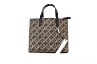 Thumbnail for Mini Grind Signet Printed Leather Crossbody Tote Handbag Purse