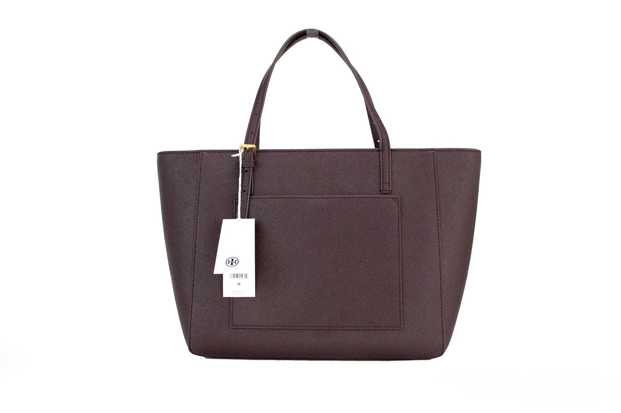 Emerson Small Tempranillo Saffiano Leather Tote Handbag