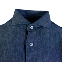 Thumbnail for Dapper Denim-Effect Linen Shirt