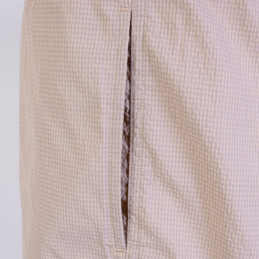 Chic Beige Swim Shorts for Fashion-Forward Men