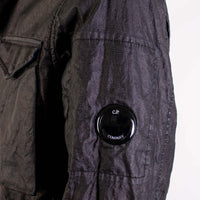 Thumbnail for Sleek Black Tech Fabric Overshirt Jacket