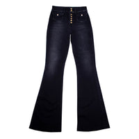 Thumbnail for Elegant High-Waist Flared Denim Jeans