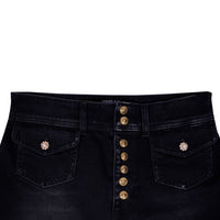 Thumbnail for Elegant High-Waist Flared Denim Jeans