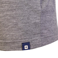 Thumbnail for Elegant Grey Wool T-Shirt with Embroidered Detail