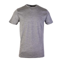 Thumbnail for Elegant Grey Wool T-Shirt with Embroidered Detail