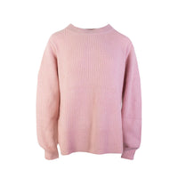 Thumbnail for Chic Pink Ribbed Cashmere Sweater