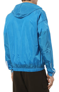 Thumbnail for Elite Light Blue Nylon Rain Jacket