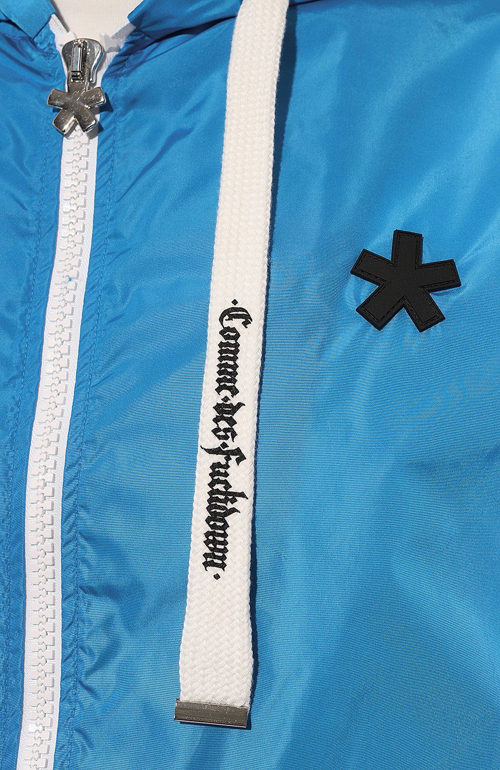 Elite Light Blue Nylon Rain Jacket