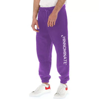 Thumbnail for Elegant Purple Drawstring Cotton Trousers