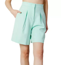 Thumbnail for Elegant Bermuda Shorts in Sumptuous Green