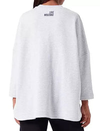 Thumbnail for Glittered Cotton Oversized Sweatshirt - Grey