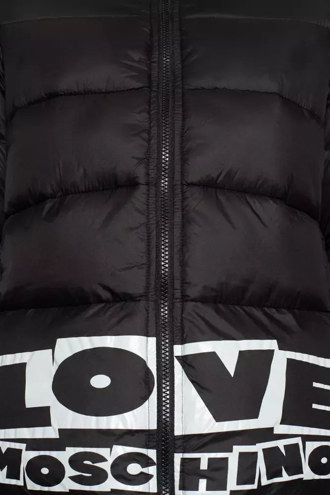 Chic Nylon Down Jacket with Bold Logo