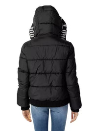 Thumbnail for Chic Hooded Down Jacket with Signature Logo