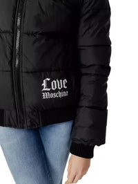 Thumbnail for Chic Hooded Down Jacket with Signature Logo