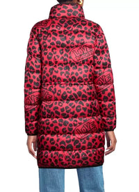 Thumbnail for Chic Leopard Print Long Down Jacket