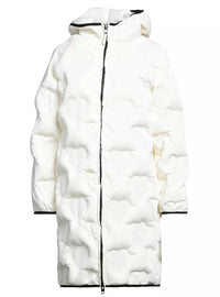 Thumbnail for Chic Quilted Heart Long Down Jacket