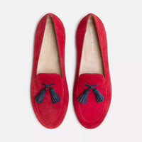 Thumbnail for Elegant Suede Leather Moccasins with Tassel Detail