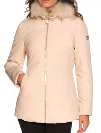 Thumbnail for Chic High-Collar Hooded Women's Jacket with Fur