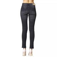 Thumbnail for Chic Black Medium Waist Skinny Jeans