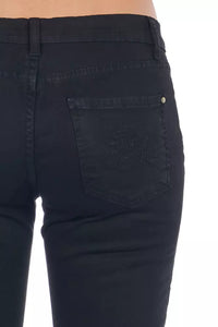 Thumbnail for Elegant Biker Stretch Denim Jeans in Black