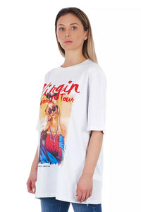 Thumbnail for Oversized Cotton Tee with Chic Prints