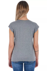 Thumbnail for Chic Gray Printed Cotton Tee