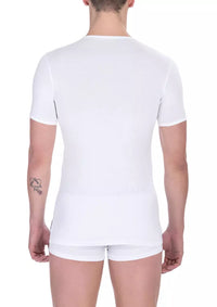 Thumbnail for Chic V-Neck Bi-Pack T-Shirts in White