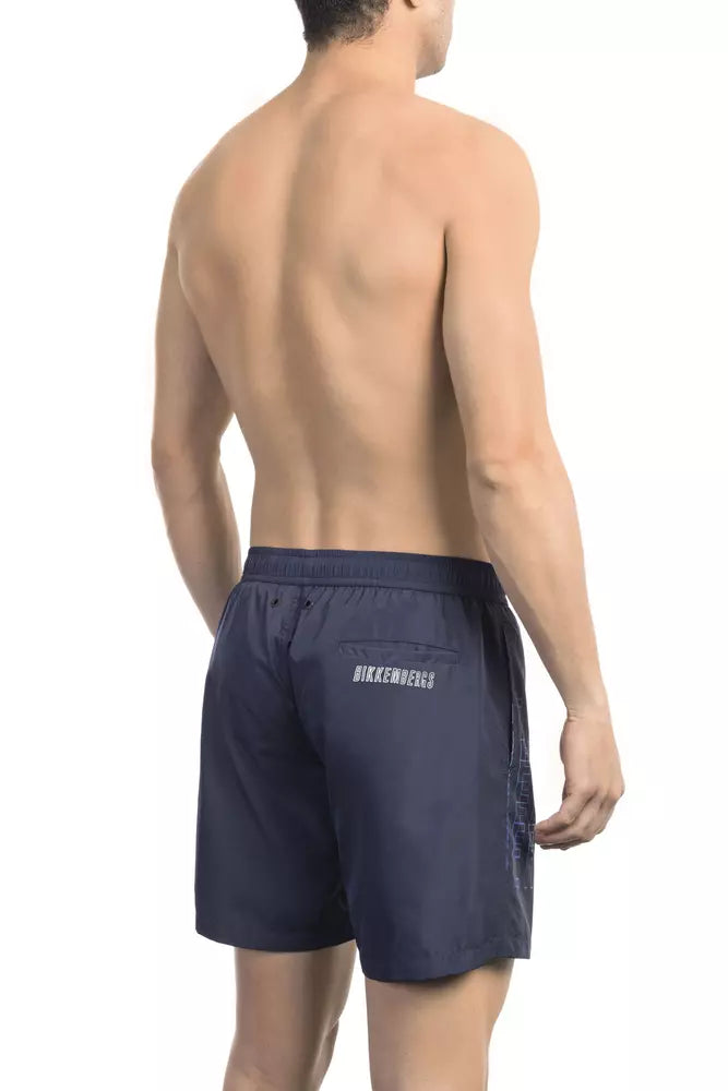 Elegant Degradé Swim Shorts in Blue