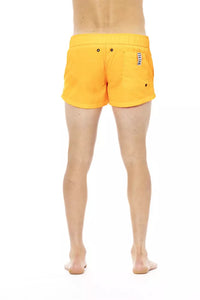 Thumbnail for Elegant Orange Swim Shorts with Branded Band