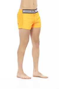 Thumbnail for Elegant Orange Swim Shorts with Branded Band