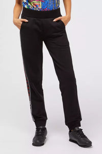 Thumbnail for Chic Black Sweatpants with Logo Side Bands