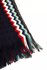 Thumbnail for Geometric Fantasy Fringed Scarf in Multicolor