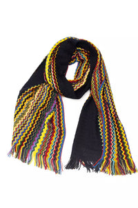 Thumbnail for Elegant Geometric Multicolor Fringed Scarf