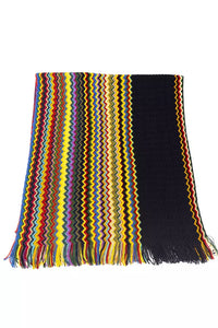 Thumbnail for Elegant Geometric Multicolor Fringed Scarf