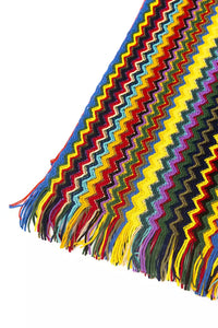 Thumbnail for Elegant Geometric Multicolor Fringed Scarf