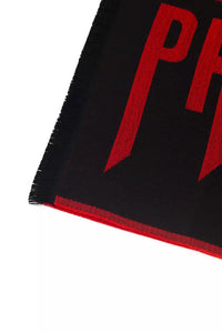 Thumbnail for Elegant Fringed Red Scarf